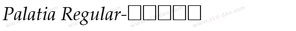 Palatia Regular字体转换